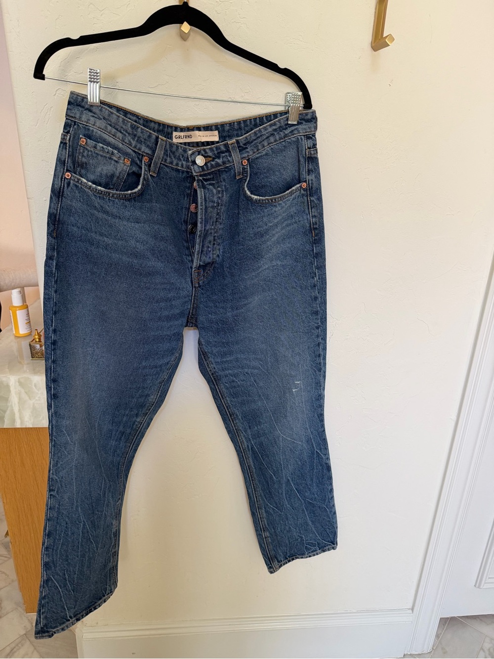 GRLFRND Relaxed Fit Men’s Jeans in Dark Blue Denim